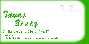 tamas bielz business card